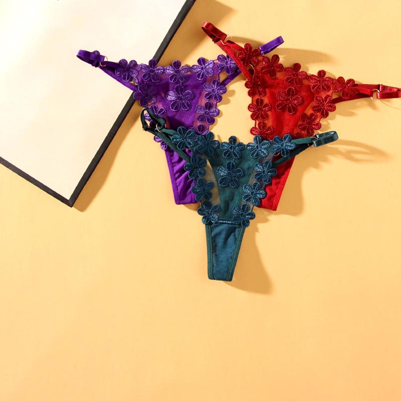 

Летние новые сетчатые трусики принцессы для девочек с вышивкой, новые дышащие сексуальные однотонные на тонких бретельках