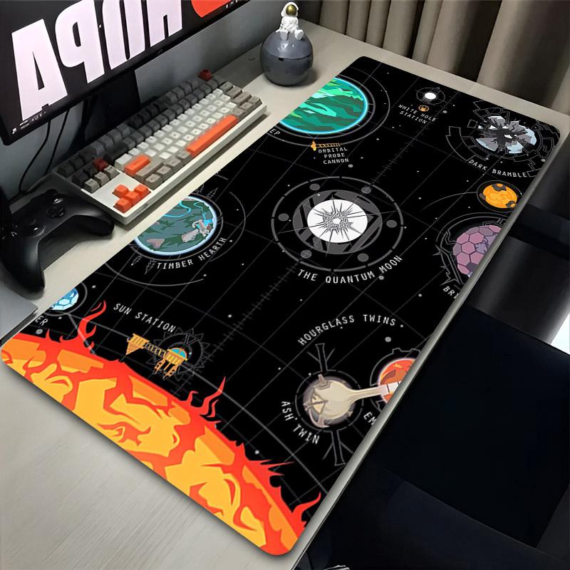 Large Mouse Pad Outer Wilds Laptop Gamer Desk Mat Rubber Extended Keyboard Rug Gaming Accessories Pc Mousepad Oversize Table Pad