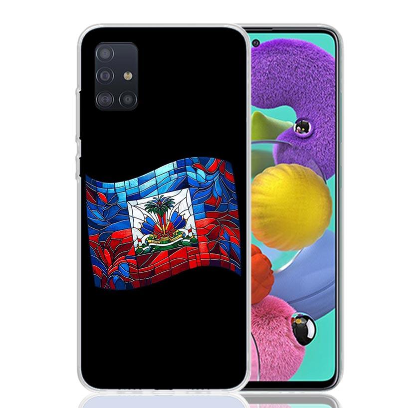 Haiti Haïtianische Flagge Handyhülle Für Samsung Galaxy A52 A32 A22 A12 A02S A50S A30S A51 A31 AA71 Note 20 Ultra 10 S10 Plus Galaxy A5