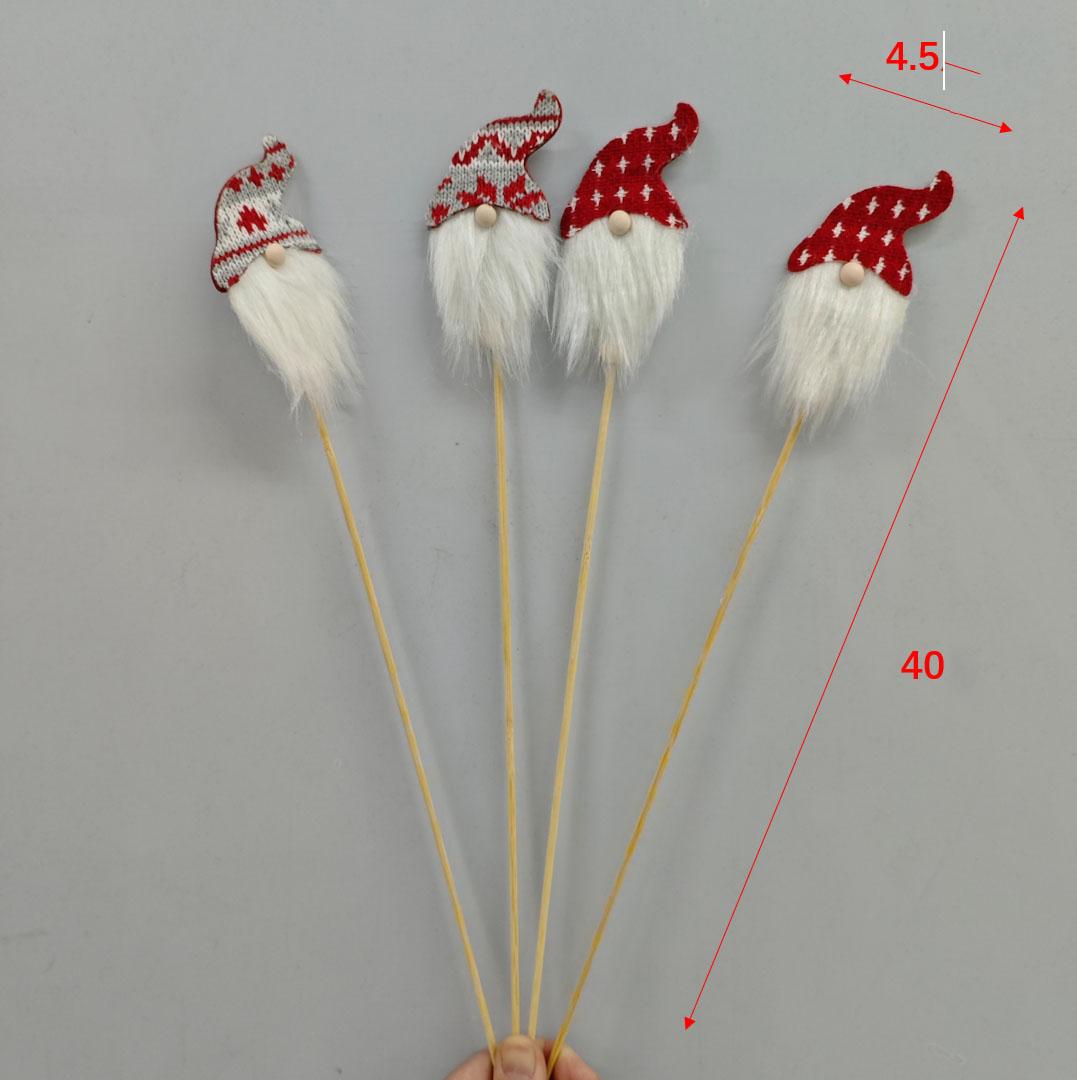 

Украшения на Рождество, Креативные украшения с лосем, снеговиком, для вставки карточек, мультяшный Санта Клаус, букет из плюшевых цветов Long-Beard 4