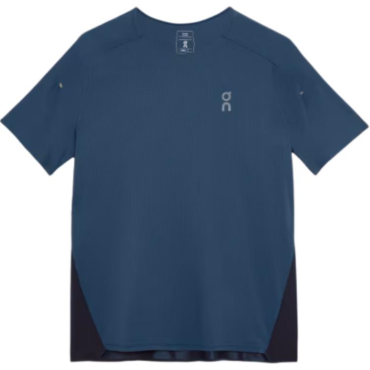 

Футболка с круглым вырезом и логотипом On Performance, дышащая, с коротким рукавом и рукавом реглан, цвет морской волны, мужская футболка 1ME10230133 S