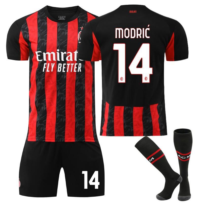 2526AC Milan Home Football Uniforms 10 Leo Shirts 79 Filly 11 Ibrahimovic No. 14 Modric Kaka