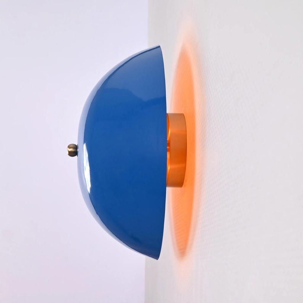 Modern Artistic Wall Lamp Dome Shade Flush Mount For Home Decoration Italian Customized Color Light