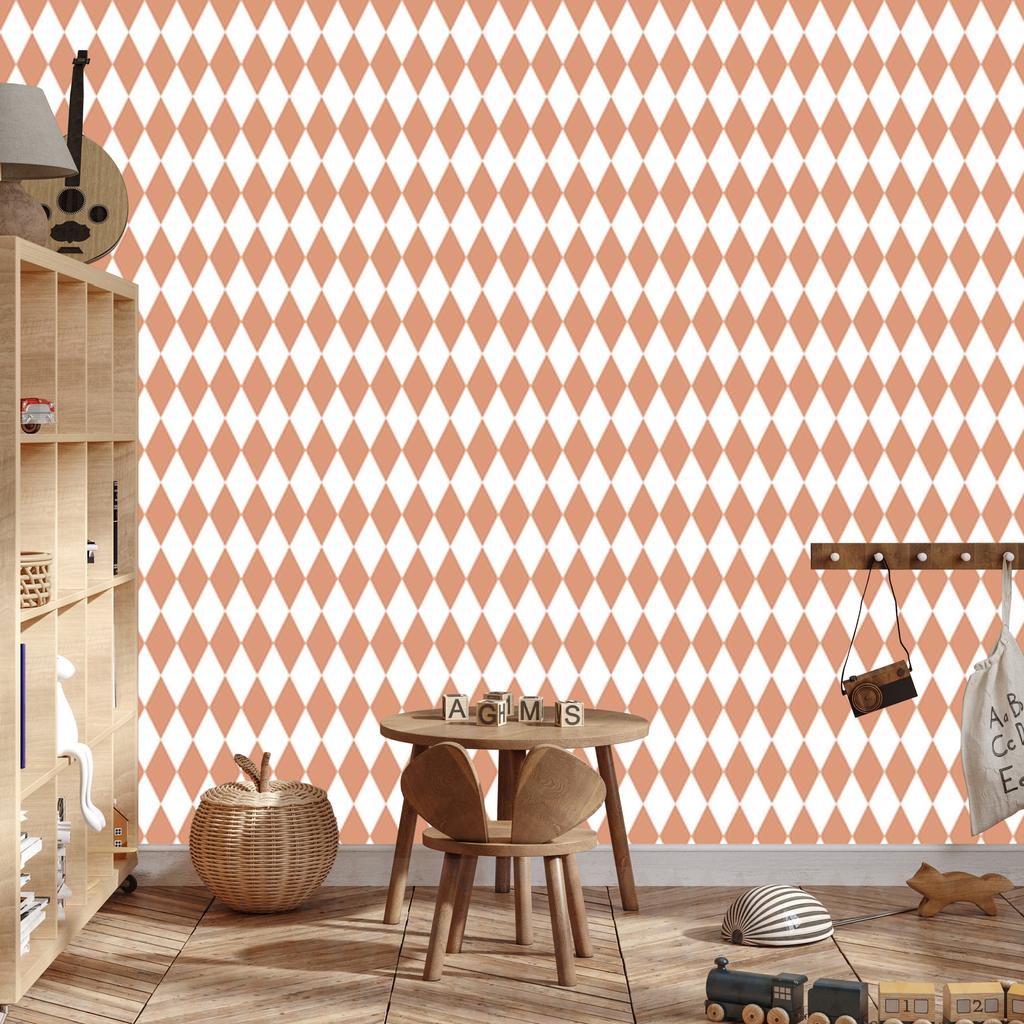 Harlequin Diamonds Wallpaper White and Cream for Living Room and Bedroom 50x1000