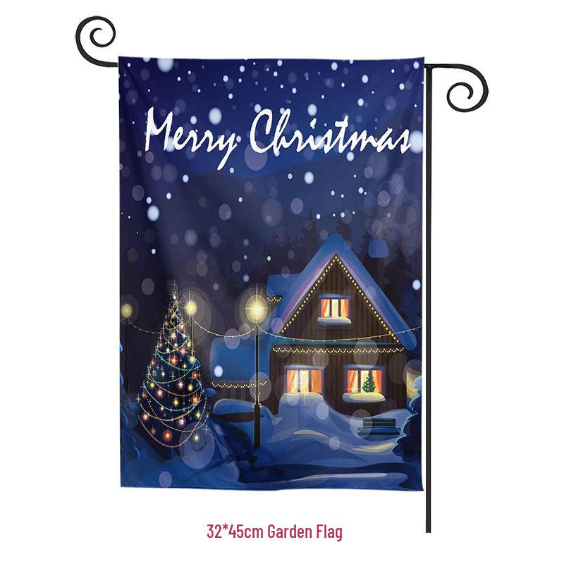 Christmas Garden Flag Banner: New Festive Hanging Design