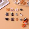 12 Grids Cute Spooky Ghost Pumpkin Nail Art Decorations Spider Bat Halloween Gothic Design Nail Art Jewelry Manicure Accessories