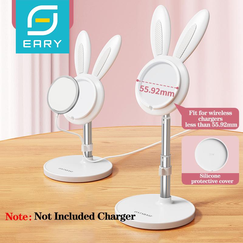 Portable Wireless Charger Stand Desktop Phone Holder for Magsafe Charger for iPhone 16/15/14 Pro Max (Not Included Charger)
