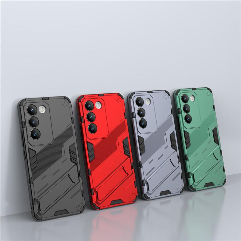 

For Vivo Y200E 5G Case For Vivo Y200E Cover 6.67 inch Punk armor Shockproof Hard Rubber Bracket Bumper For Vivo Y200E