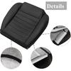 Front Driver Side Bottom Perforated Breathable Replacement Leather Seat Cover Black #GW or KW Compatible with Ford Mustang GT V6 2005 2006 2007 2008