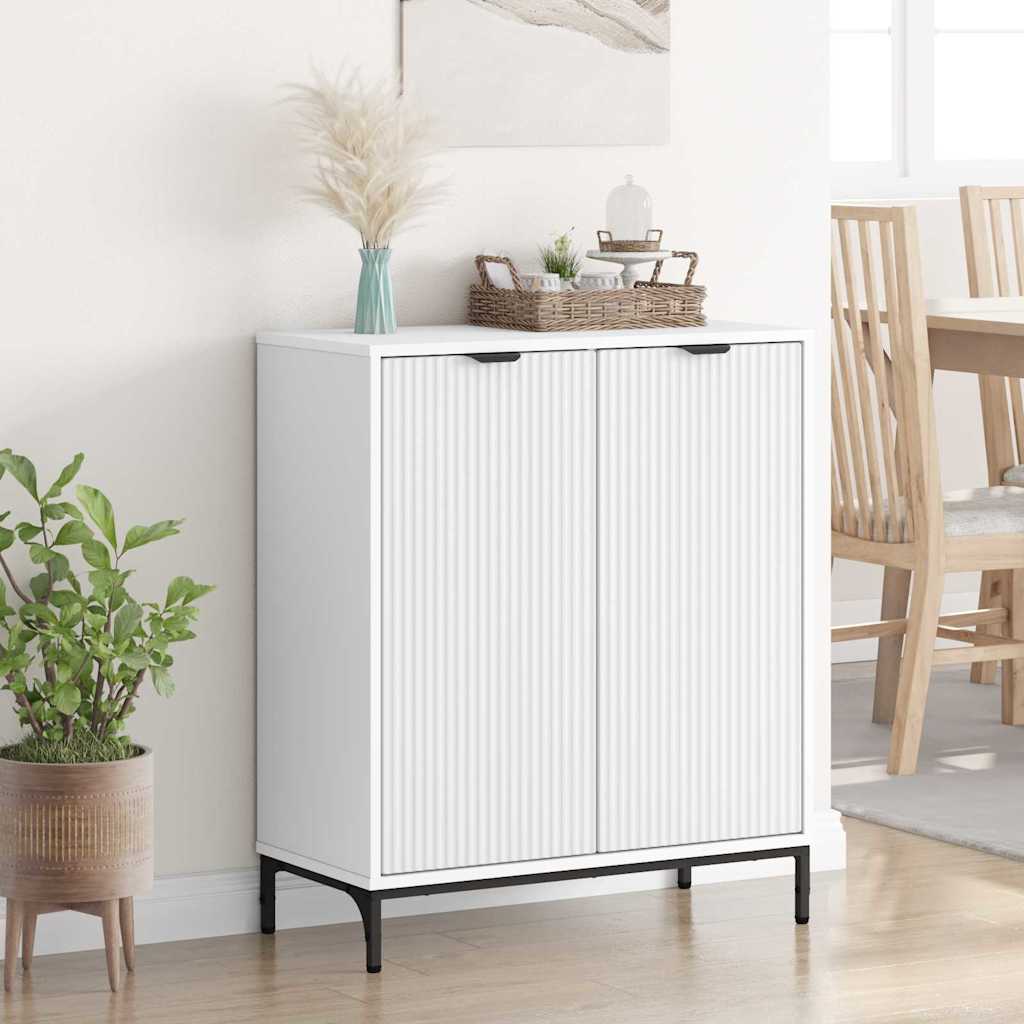 Sideboard White 69.5 X 33 X 82 Cm Engineered Wood