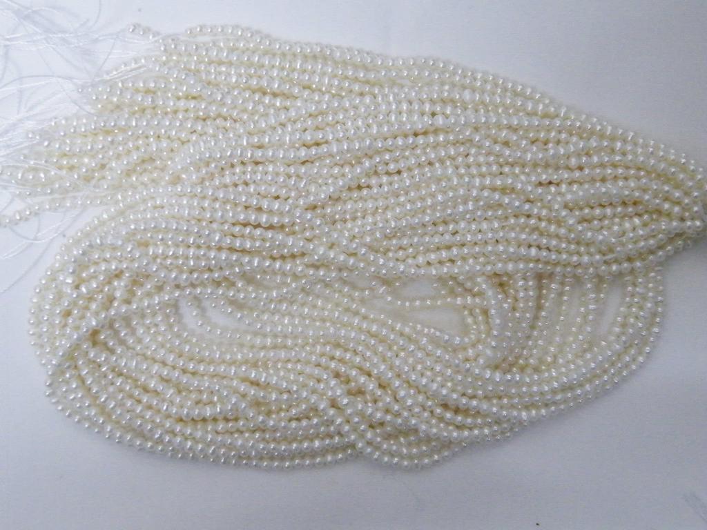 Chips Freshwater Pearl White Potato Shape Series [Pearl + M] 2.0-2.50mm (approx. 38-40cm)