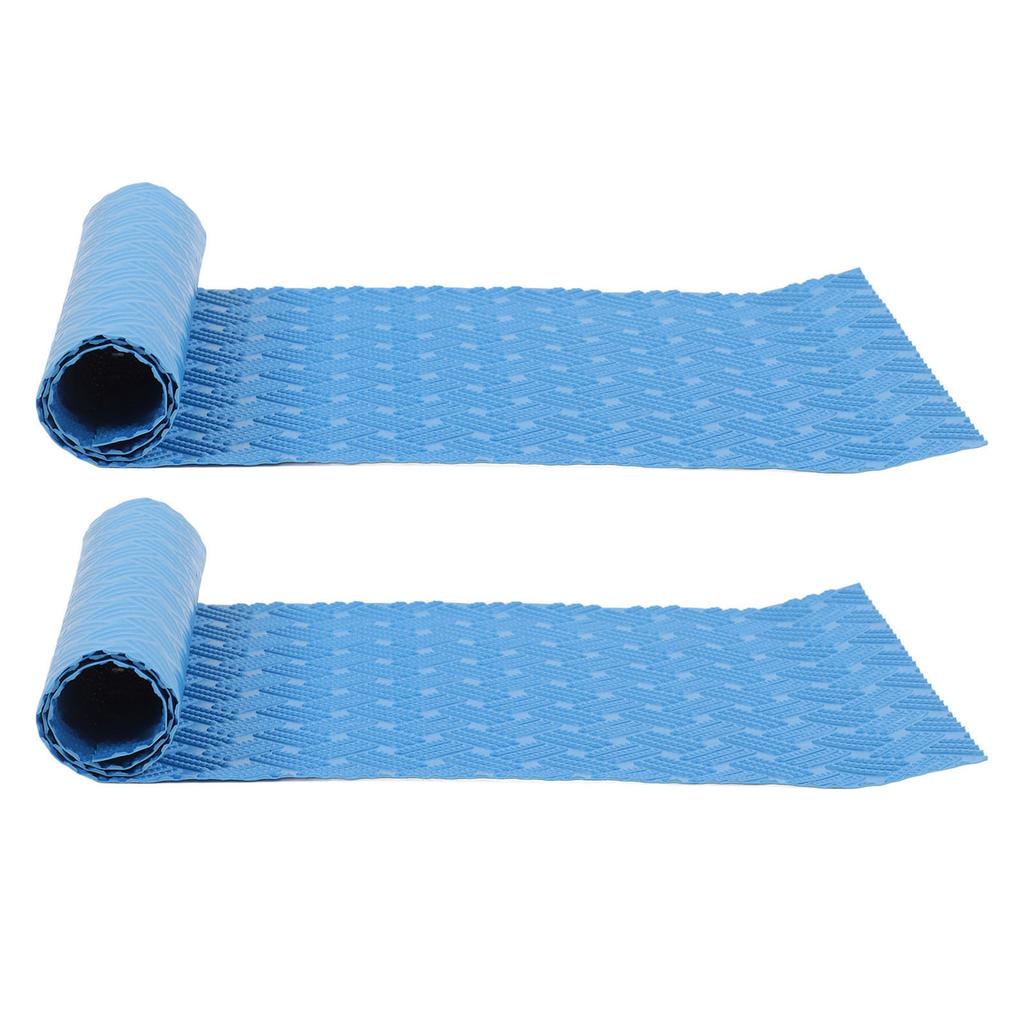 2 Stück Schwimmbadleitermatte Gummi Schutzboden Stufenpolster 60x24x0.1cm Set Kit