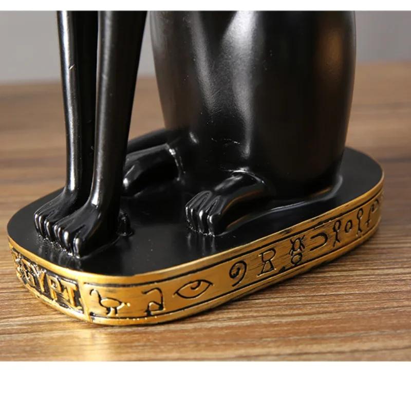 Retro Ägypten Katze Modell Bastet Statue Harz Tier Katze Figuren für Home Zimmer Dekor Innen Zubehör