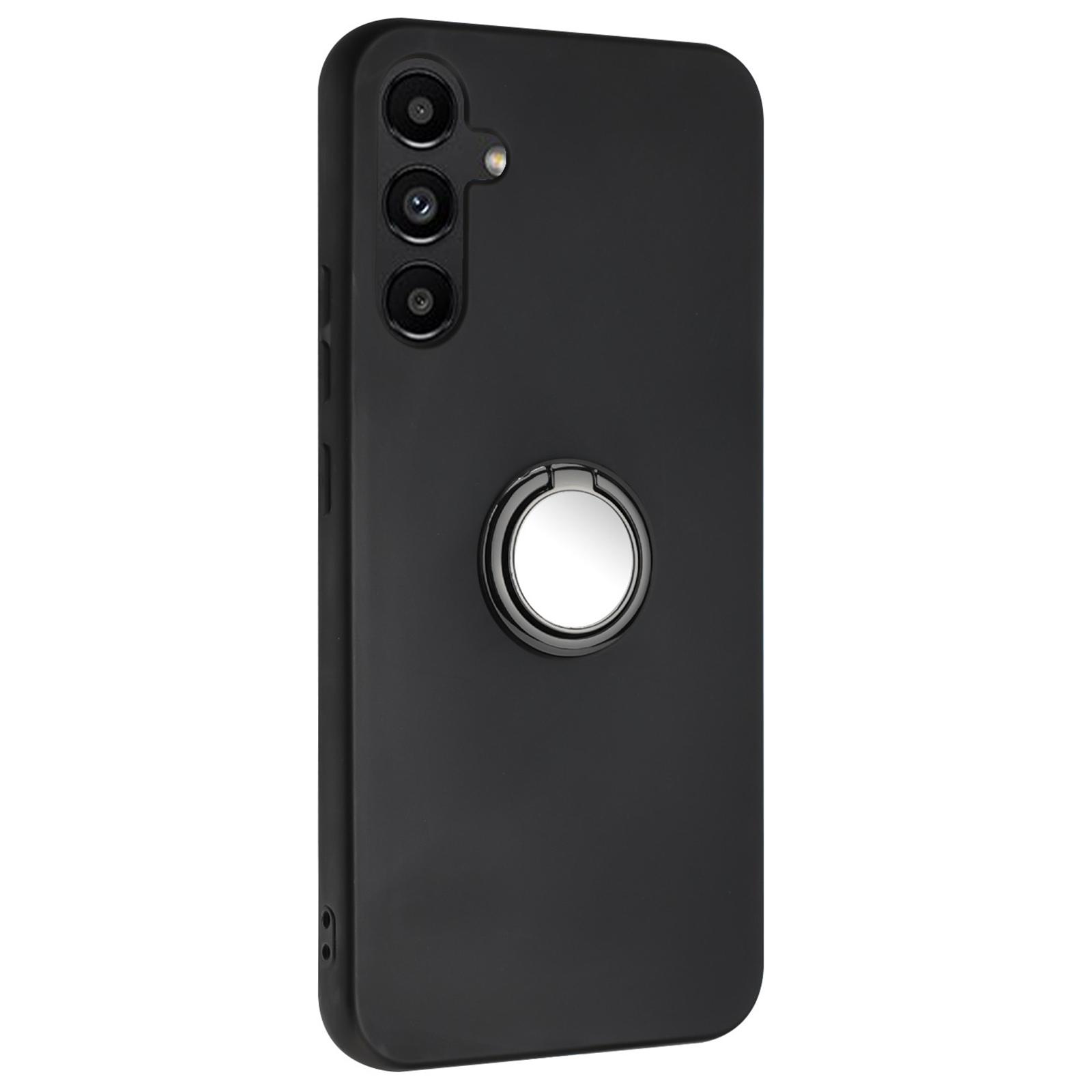 

For Samsung Galaxy S25+ Matte Case Ring Kickstand Soft TPU Phone Cover B