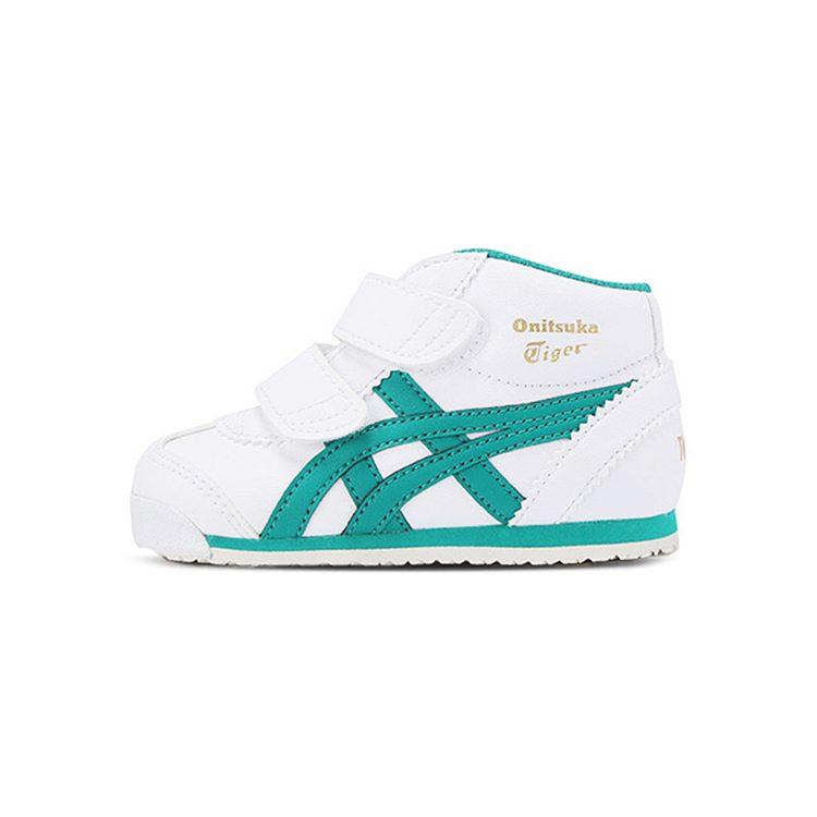 Onitsuka Tiger Mexico Mid Runner Versatile Slip Resistant Abrasion Resistant Mid top Toddler Shoes Infant And Toddler 1184A001-103