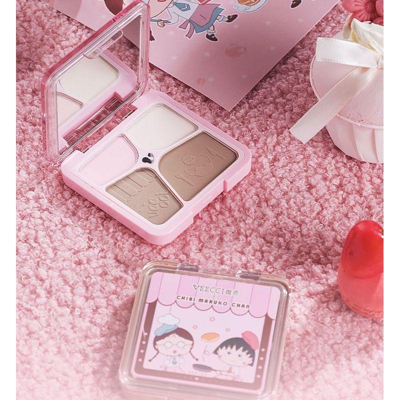 VEECCI - Freely Painted Highlighter & Shading Palette Chibi Maruko Chan Edition - 2 Types