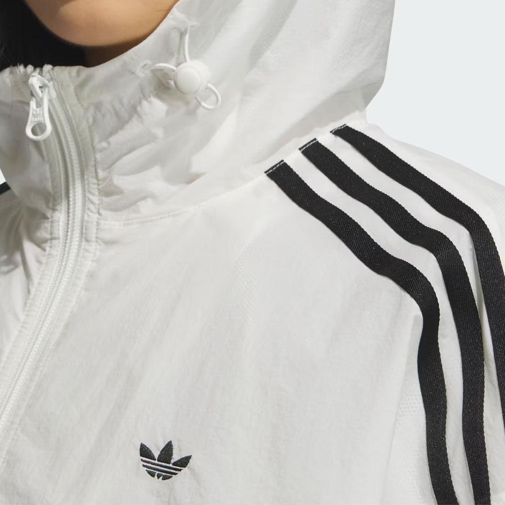 Adidas Originals Windbreaker Comfortable Fashionable Aesthetic Simple Jacket Women Jacket Han-Jade-White KB8964