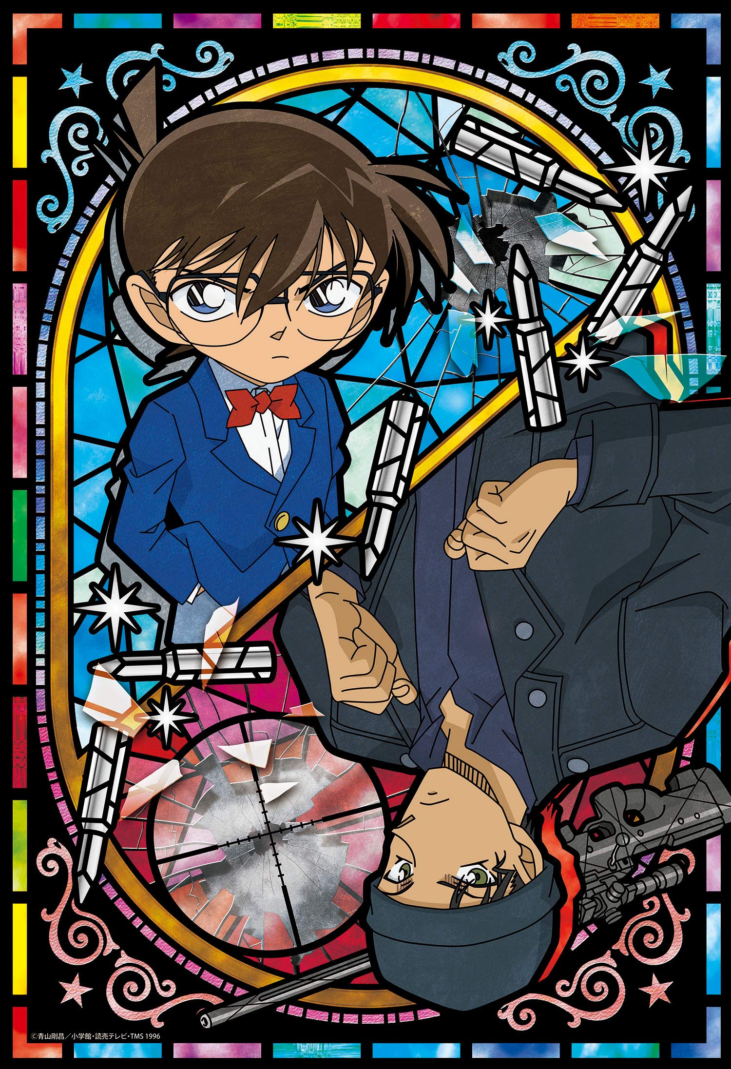 Пазл Epoch Детектив Конан Акаи с и счет 300 деталей, Конан & (26x38см), 26-336с, клей, шпатель, билет.