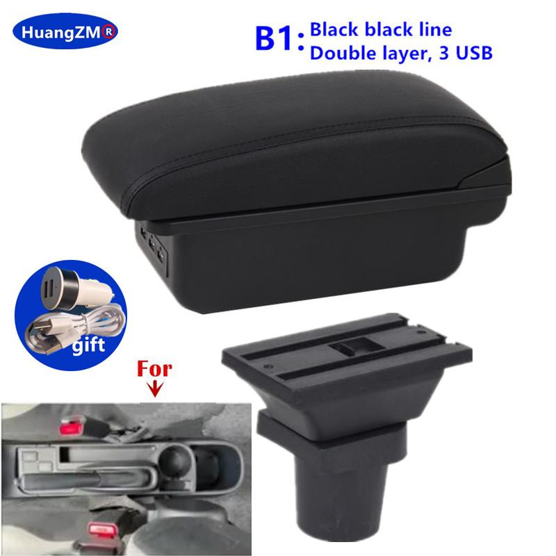 For Toyota Yaris 3 For Toyota Hybrid Yaris Vitz Car Armrest Box Car Storage box interior details USB Charging Car Accessories