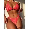 Push Up Split Bikini Watermelon Red Sexy Bikini Swimsuit Sweet and Sexy