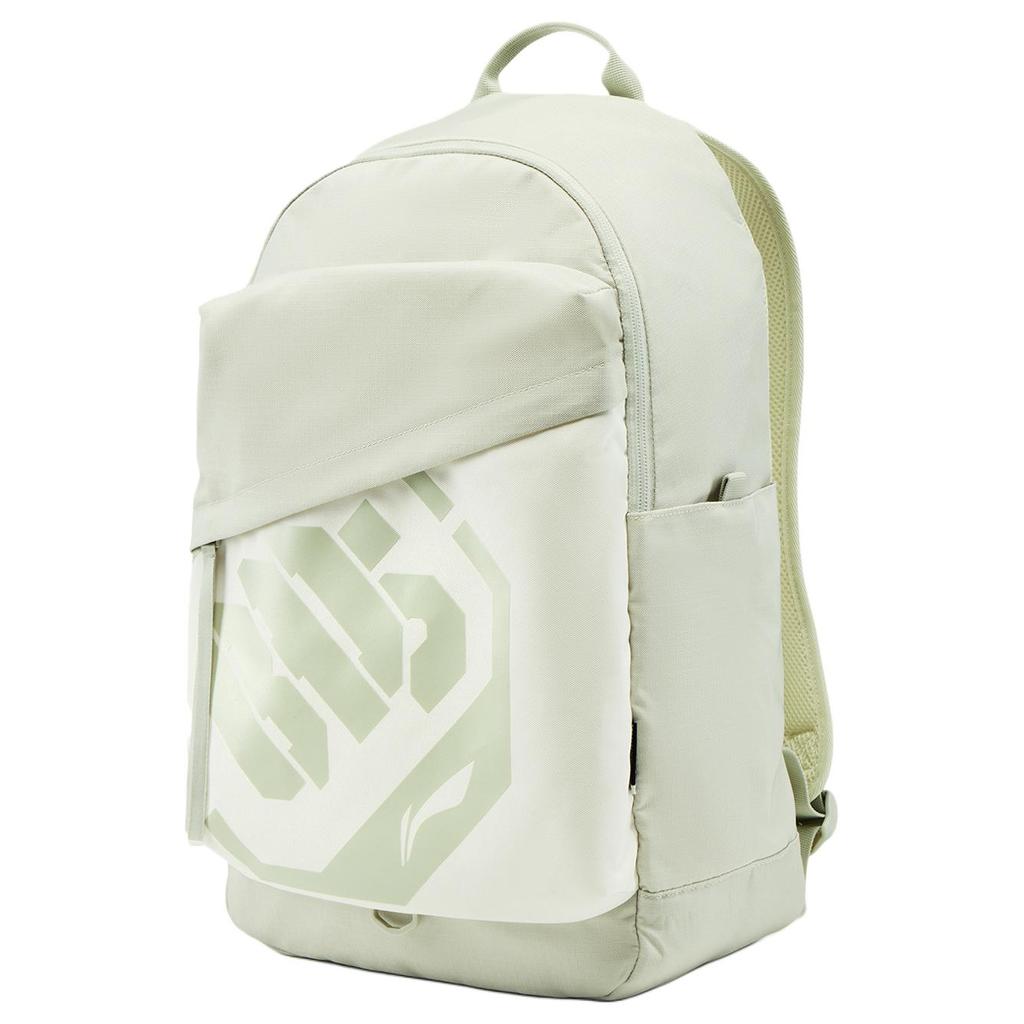 Li Ning Polyester Students Backpack Regular Unisex White & Green & Ivory ABSV413-1