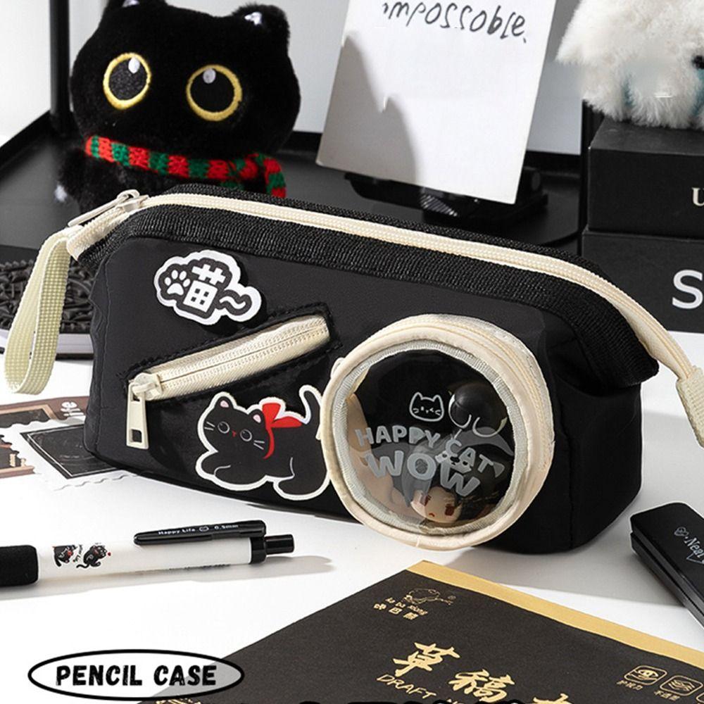 Multi Layer Pen Bag Handheld Design Stationery Bag Multifunctional Pencil Case  School Office