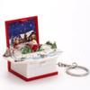 3d Pop Up Puzzle Book Keychain With Fortress Scene For Stress Relief And Creative Gift