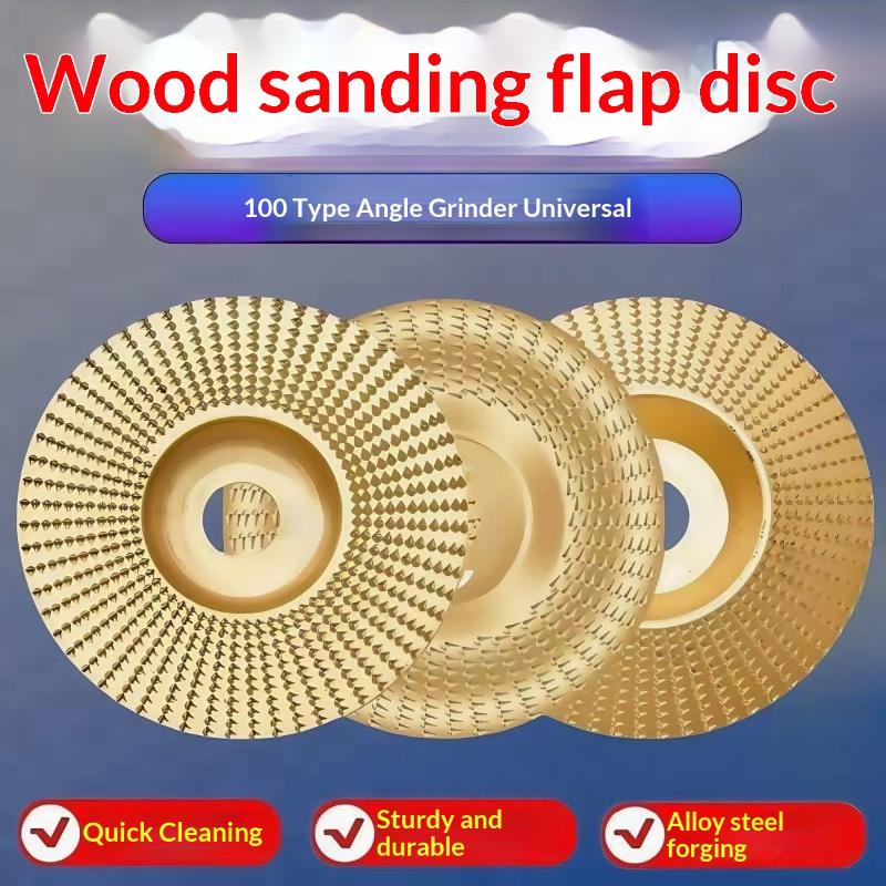 Wood Carving Disc For Angle Grinder, Wood Shaping Grinding Wheel Sanding Disc, Woodworking Angle Grinder Attachment