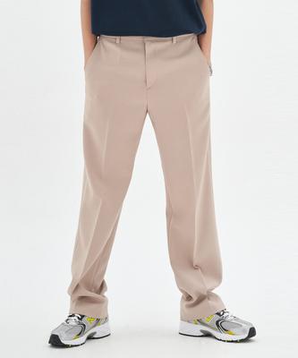 Loeilpomaen Semi-Wide Long Slacks_Beige
