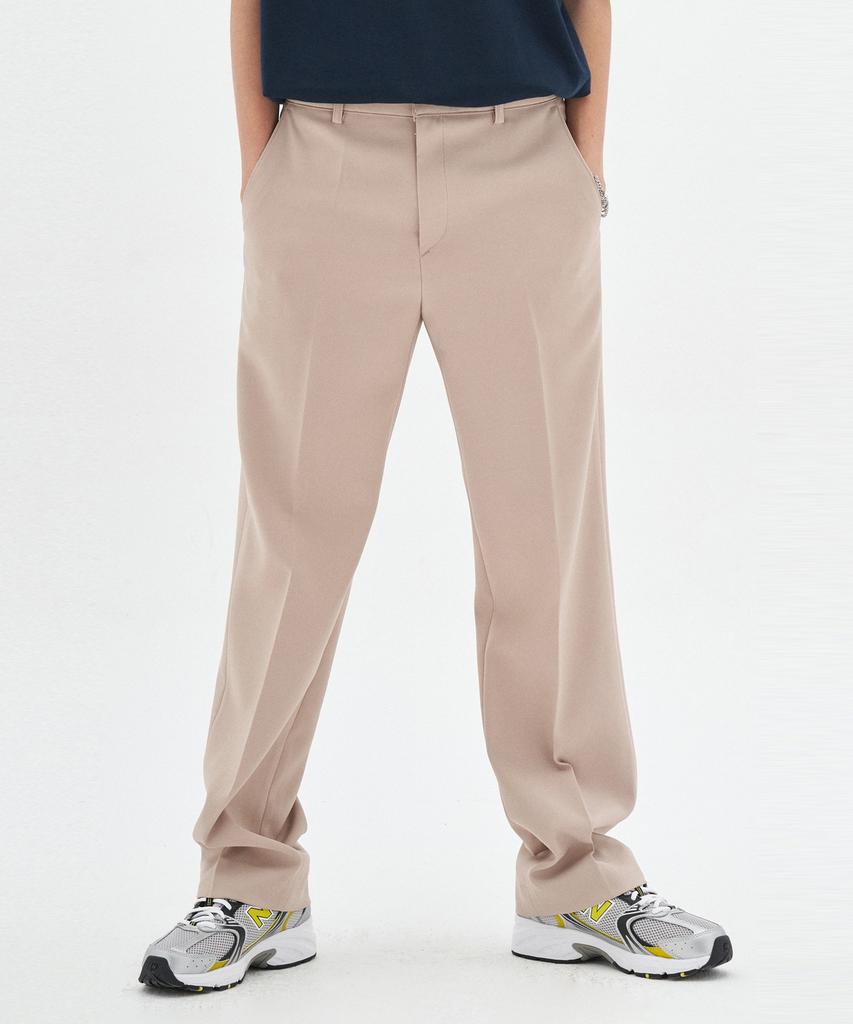 Loeilpomaen Semi-Wide Long Slacks_Beige