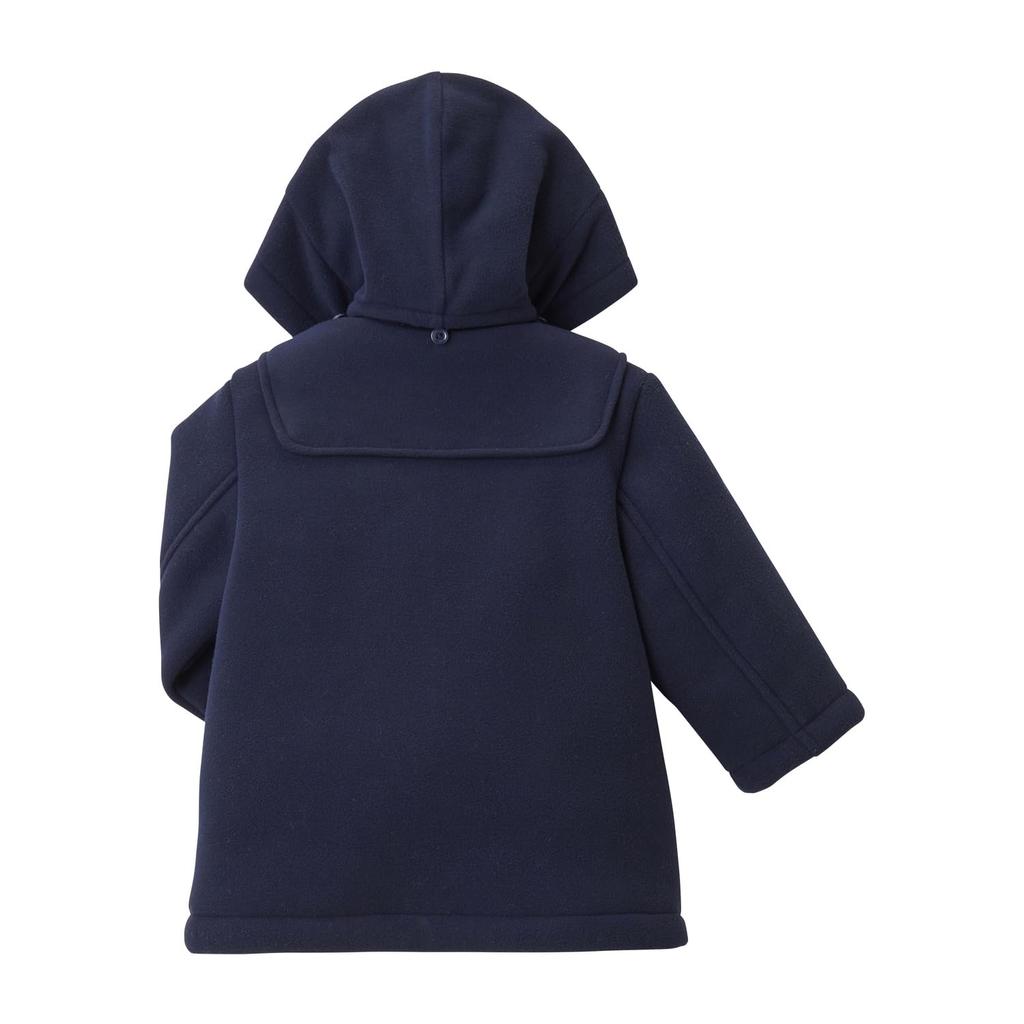 MIKI HOUSE HOT BISCUITS Duffle Boys and Navy Coat, Girls, Blue, 120cm, 73-3803-493