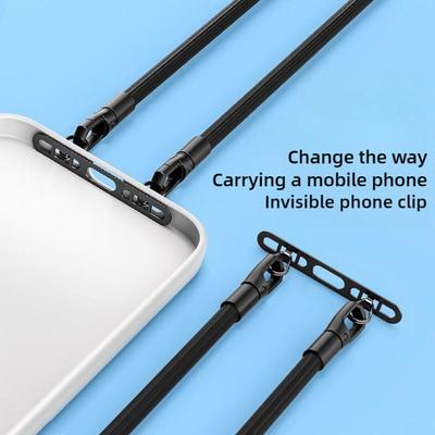 Métal Ultra-fin 0,4 mm Lanière de Téléphone Portable Joint Pièce Cordelette de Suspension Boucle Anti-perte D Creux Q4K4