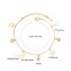 Jewelry Star Moon Pendant Bracelet Fashion Temperament Jewelry Stainless Steel 14K Gold Plated Bracelet Women