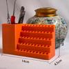 Exquisite PETG Screwdriver Head Storage Box with Hole Plate Support Craftsmanship Screwdriver Case for Tool Organization