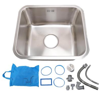 Bar Sink Rectangular Undermount Kitchen Sink Stainless Steel Under Counter Single Bowl Sink 15.75x13.78x7.48in