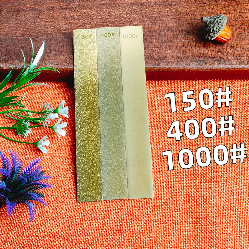 Godlen color Diamond Stone No Base Used Knife Sharpener Diamond Whetstone Grinding Stone Sharpening Stone Bars Kitchen Tool