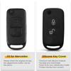 Funda para llave de control remoto plegable de 2 botones para Mercedes Benz SLK E113 ACES W168 W202 W203 AC Clase A