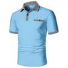 Summer Men's Short Sleeved Color Blocked Sports Polo Shirt