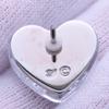 Used SWAROVSKI Brooch metal 5.5g Silver clear heart