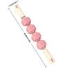 4 Ball Roller Massage Roller Wolf Tooth Texture Portable Muscles Massage Stick Lightweight Fascia Massage Leg Massage Stick