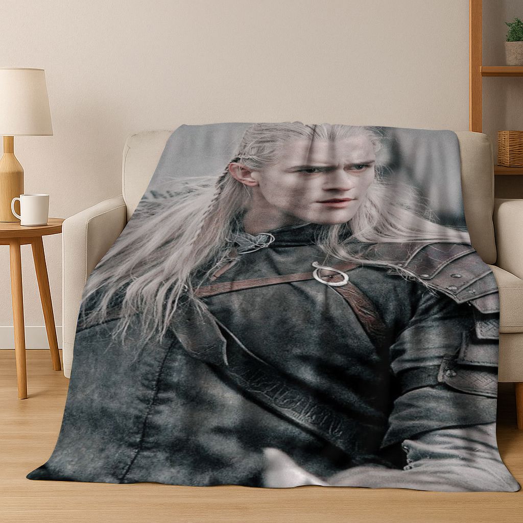 Classics L-Lord of The Rings H-Hobbit Movie Flannel Blanket,Warm and Cozy Soft Throw Blanket for Home Bedroom Bed Sofa Cover Kid