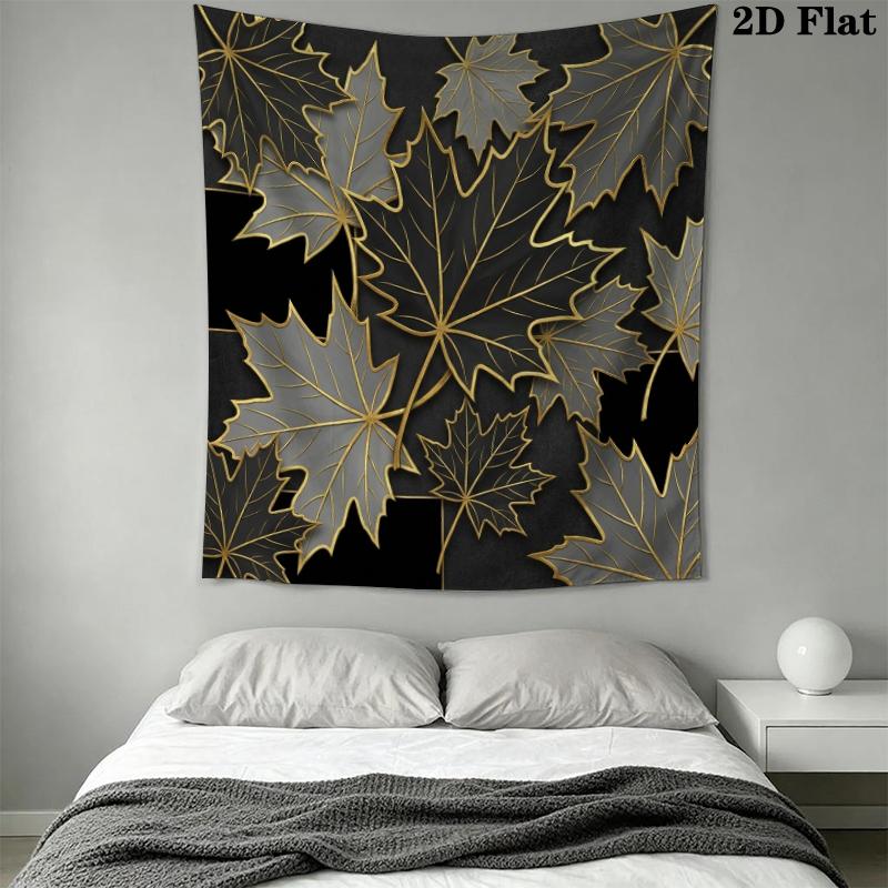 Leaf Wall Tapestry Aesthetic Wall Hanging Printed Fabric Blanket Decorative Tapestries for Bedroom Living Room Home Decor