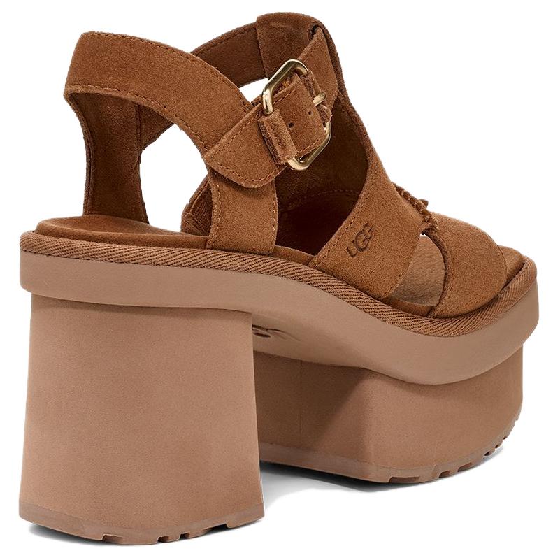 UGG New Heights Fashionable One Strap Sandals Women Sandals Brown 1167478-CHE