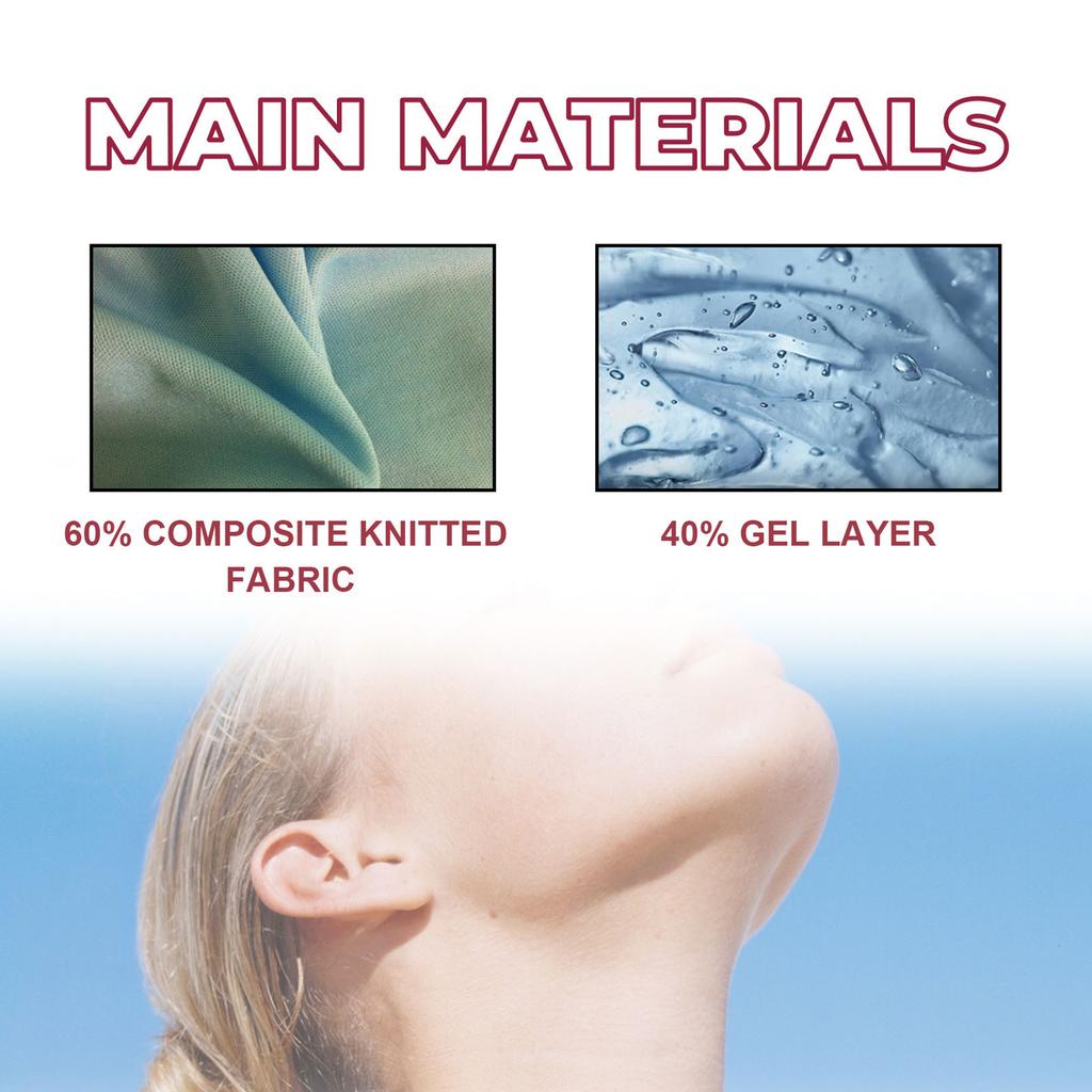 2pcs Neck Ice Pack Wrap Body Fatigue Stress Relief Gel Neck Strap Gel Neck Wrap for Travel Business Trips and Office