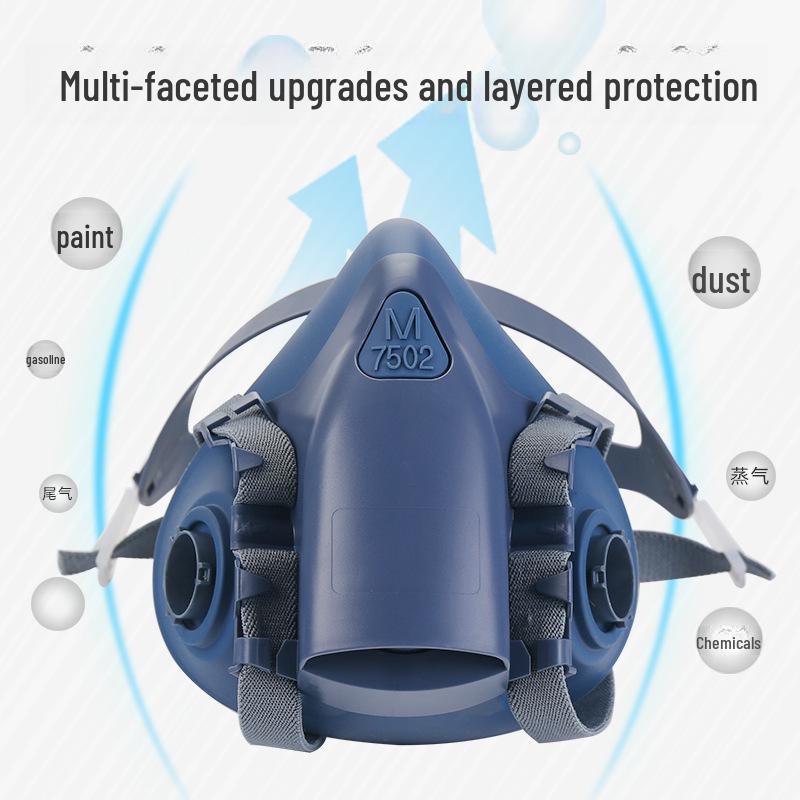 Silicone Gas Mask for Painting, Pesticides, Chemicals & Fire Protection