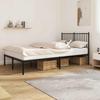 Vidaxl Metalen Bedframe Met Hoofdbord, Zwart, 120X190 Cm