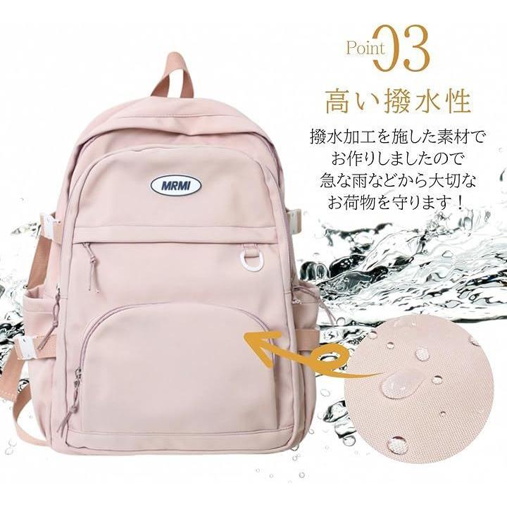 Used Raizm Rucksack Backpack for Women, Large Capacity, High School Students, College Students, Junior High School Students, Commuting A4, Korean,