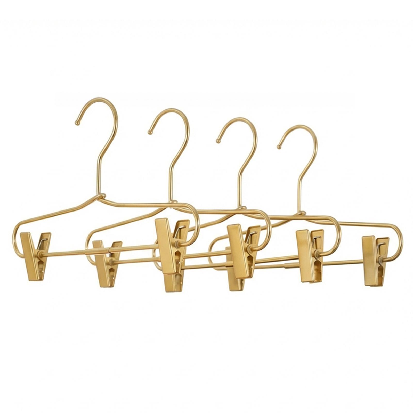 

Aluminum Alloy Anti Slip Pants Hanger Wardrobe Organizer For Home Use Matt silver