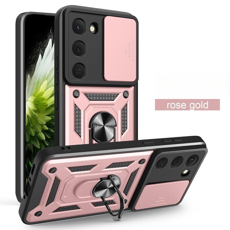 Funda For Tecno Sprak 40 Pro 4G Case Slide Camera Protect Armor Phone Case For Spark 40C Spark40 40Pro Magnetic Ring Stand Cover