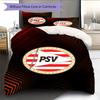 PSV Eindhoven Pattern Bedding Quilt Set  Home Decoration  Gift (1 * Duvet Cover + 2 * Pillowcase  Without Core).xwn